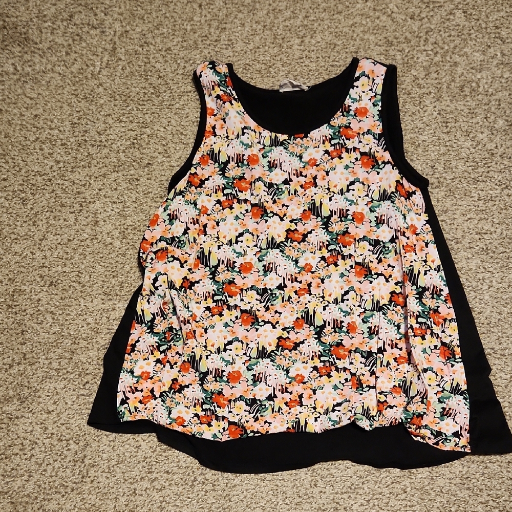Floral Sleeveless Top